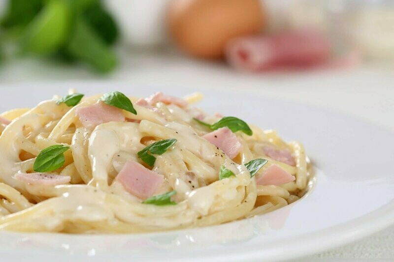 Penne panna e prosciutto