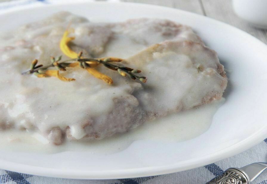 Scaloppine al latte con spinaci