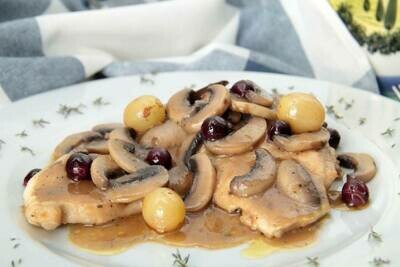 Scaloppine ai funghi e patate