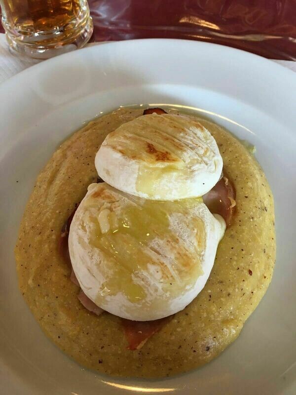 Polenta di Storo con tomino fondente
