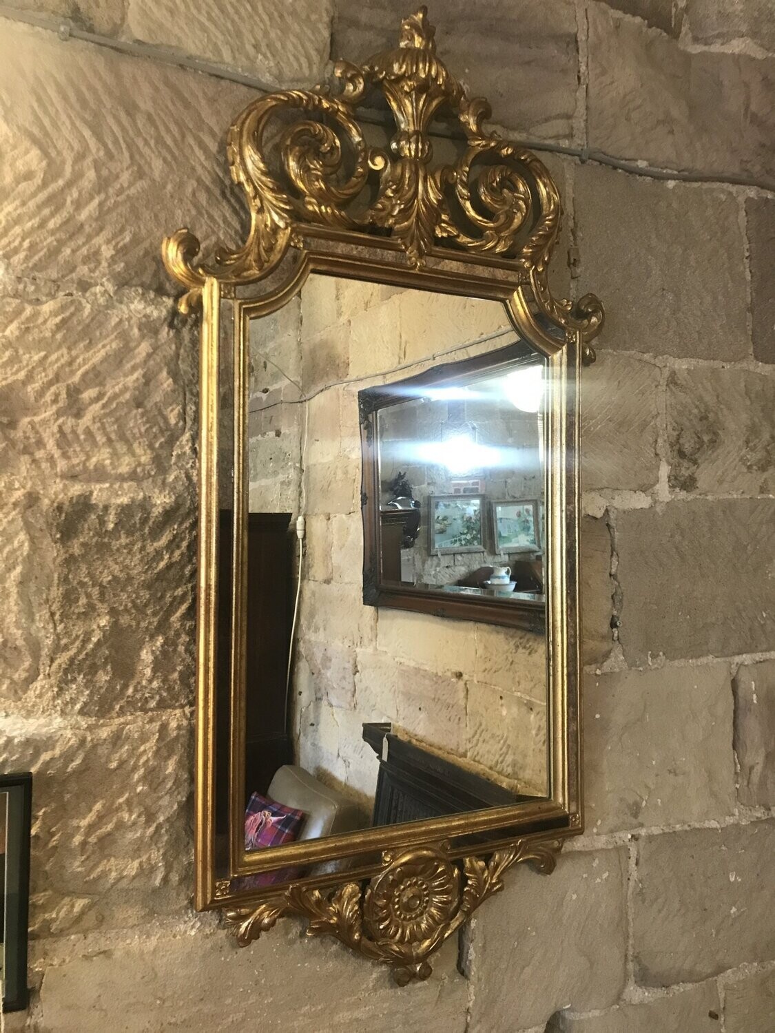 Gilt wood mirror