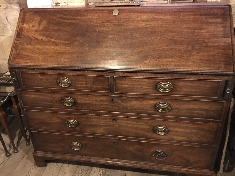 Late Georgian Mahogany Fall-Front Bureau