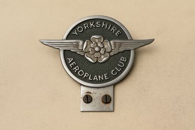 Vintage Yorkshire Aeroplane Club, car badge Vintage Yorkshire Aeroplane Club, car badge