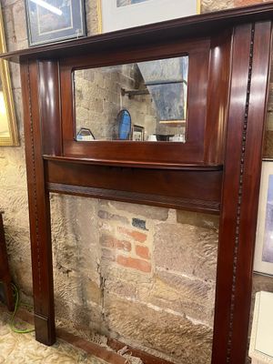 Edwardian fire surround. Edwardian fire surround.