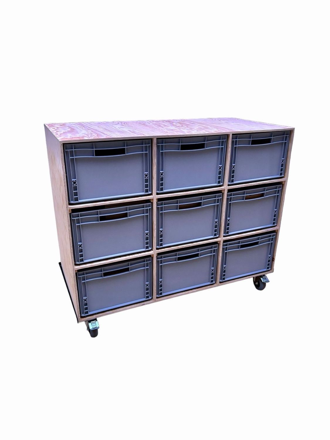 Euro Box Set Cart Wood