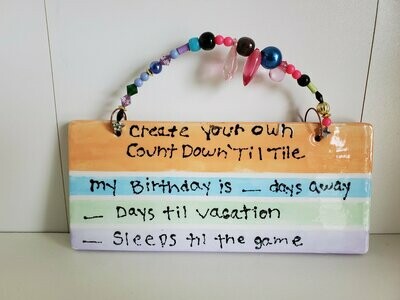 Rectangular Plaque with Wire and Beads