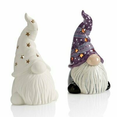 Tall Hatted Gnome Lantern - 8 3/4