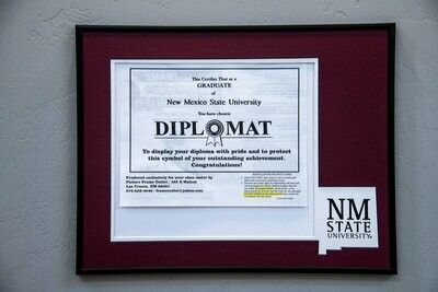 Black Metal Diplomat Frame