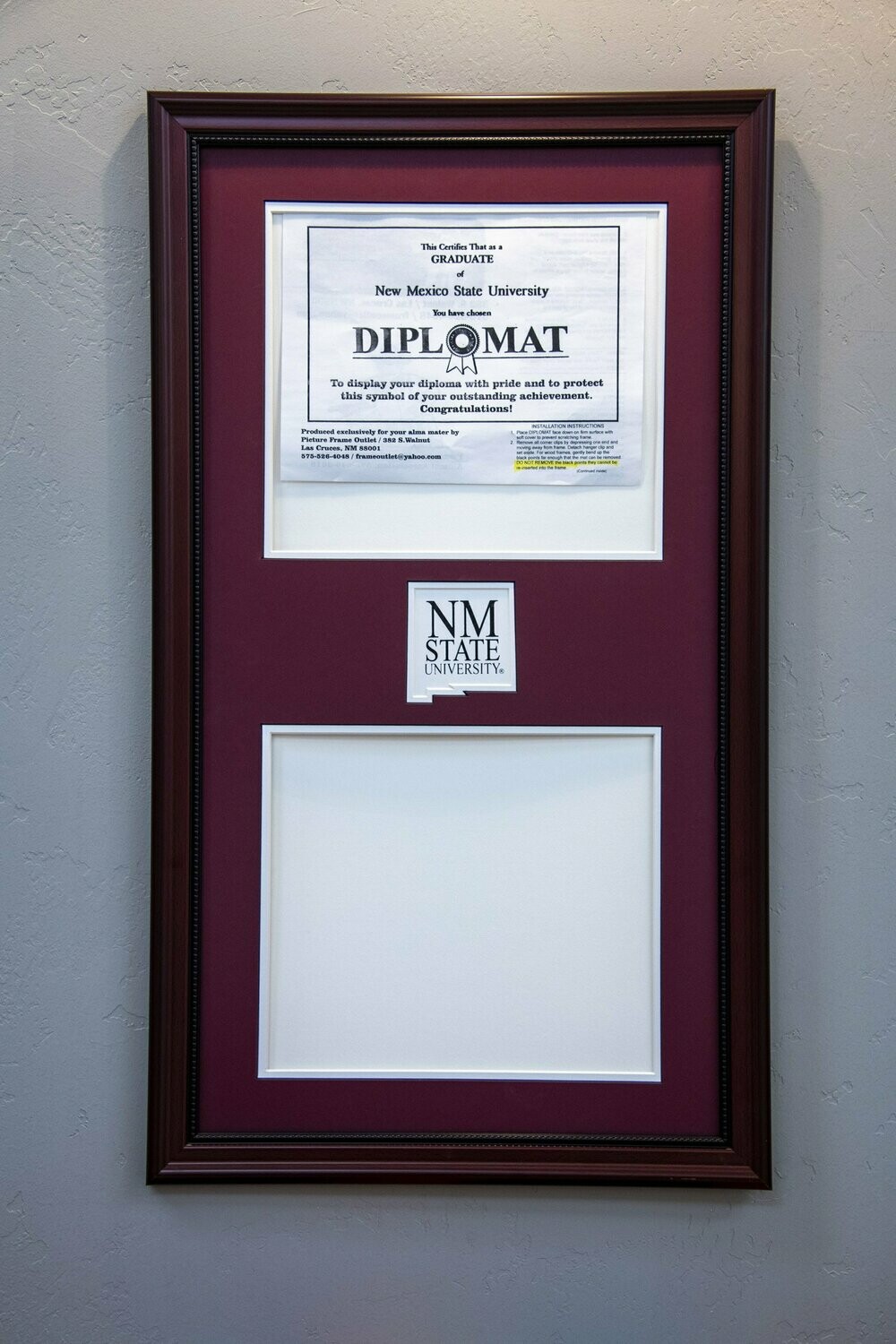 Cherry Wood Diploma 2 Openings