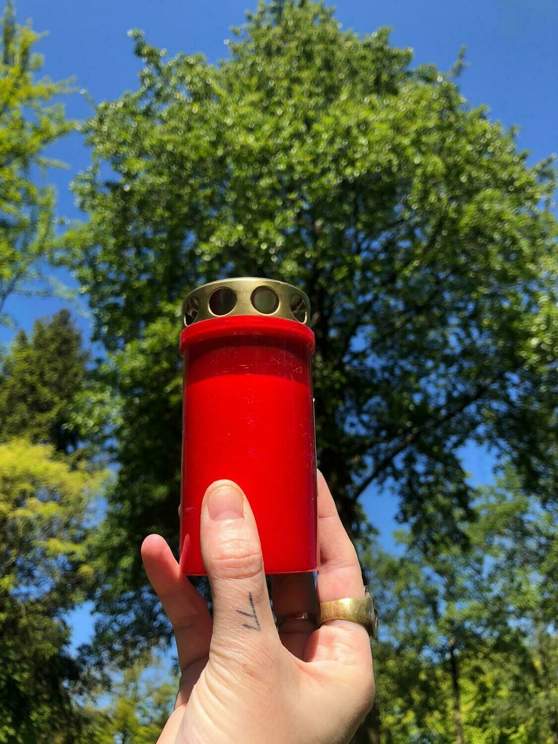 Kaars Herdenkingslicht Rood