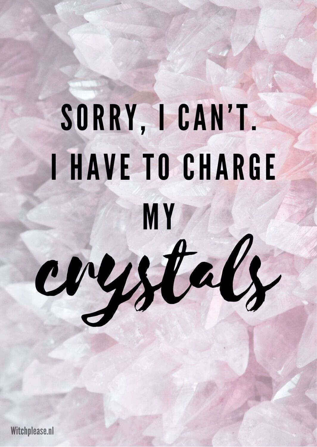 Ansichtkaart Charge My Crystals
