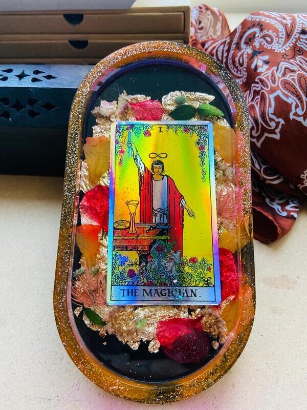 Schaaltje met Tarotkaart per Aanvraag
