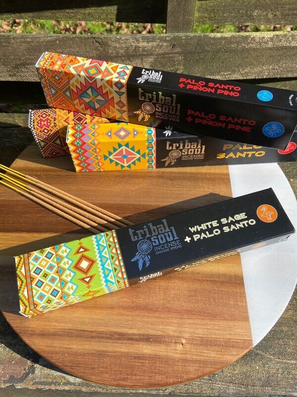 Tribal Soul Wierook Sticks Witte Salie & Palo Santo