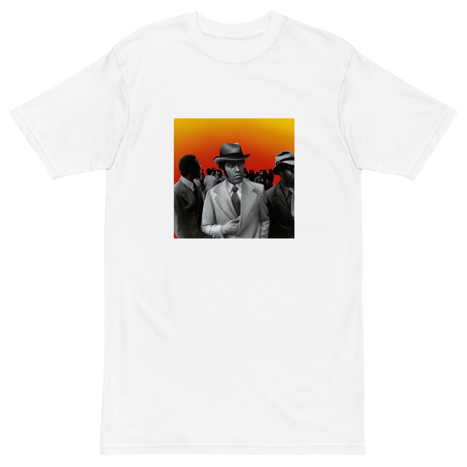 trap still bumpin men’s premium heavyweight tee