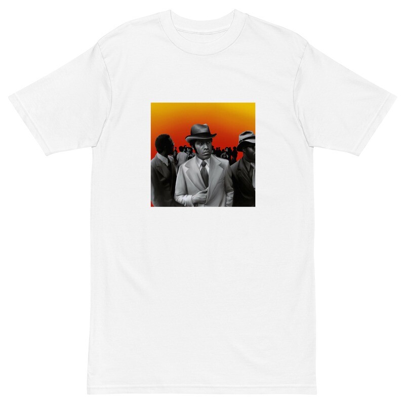trap still bumpin men’s premium heavyweight tee