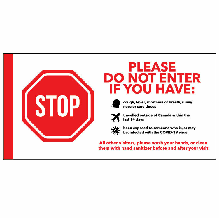 Door Sign -Symptom Checklist