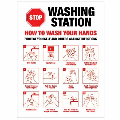 Hand Washing Station -'Stop' How to...