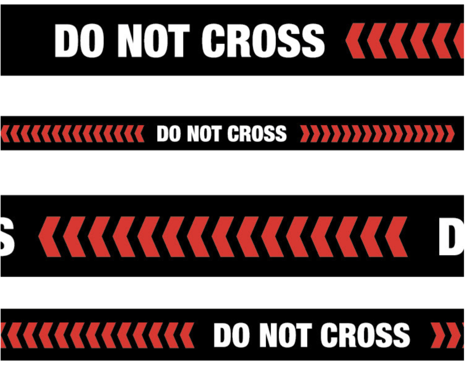 Floor Decal 'Do Not Cross' Line