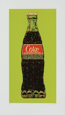Original Grafik Andrei Krioukov Coca Cola Flasche Grün