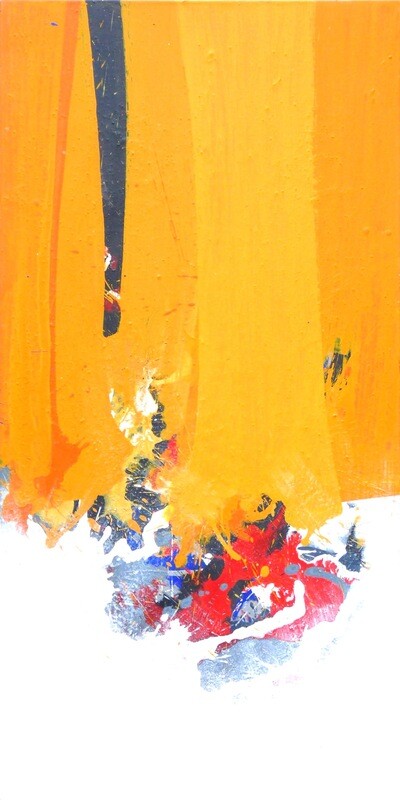 Original Gemälde Roger Greßl "Farbkomposition in Gelb"