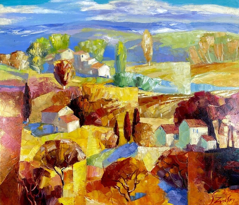 Original Gemälde Stanislav Zvolsky "Der Herbst im Süden" Original Gemälde Stanislav Zvolsky "Der Herbst im Süden"