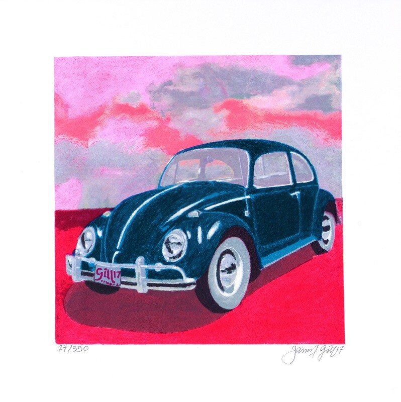Original Grafik James Francis Gill "Mini Bug Pink Sky" Original Grafik James Francis Gill "Mini Bug Pink Sky"