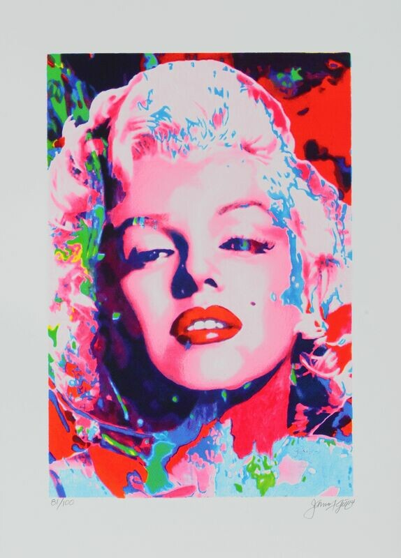 Original Grafik James Francis Gill "Pink Marilyn"