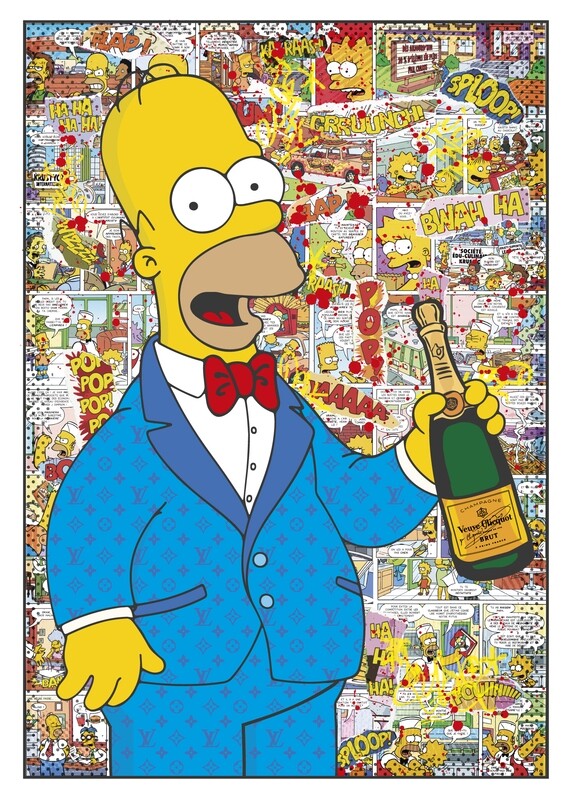 Original Kobalt "Homer Simpson Veuve Clicquot" Original Kobalt "Homer Simpson Veuve Clicquot"