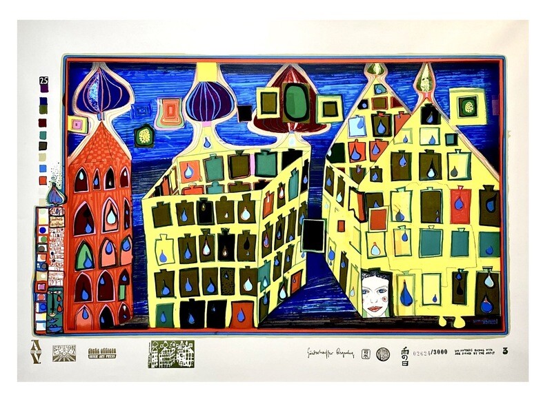 Friedensreich Hundertwasser "Mit der Liebe warten tut weh" Aktuell vergriffen Friedensreich Hundertwasser "Mit der Liebe warten tut weh" Aktuell vergriffen