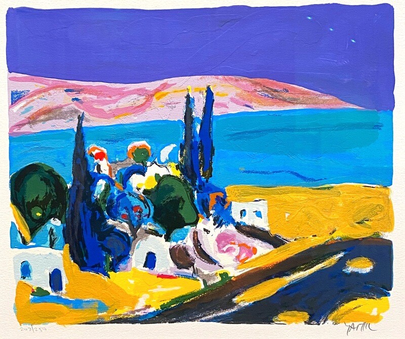 Original Grafik Amos Yaskil "Landschaft" Original Grafik Amos Yaskil "Landschaft"