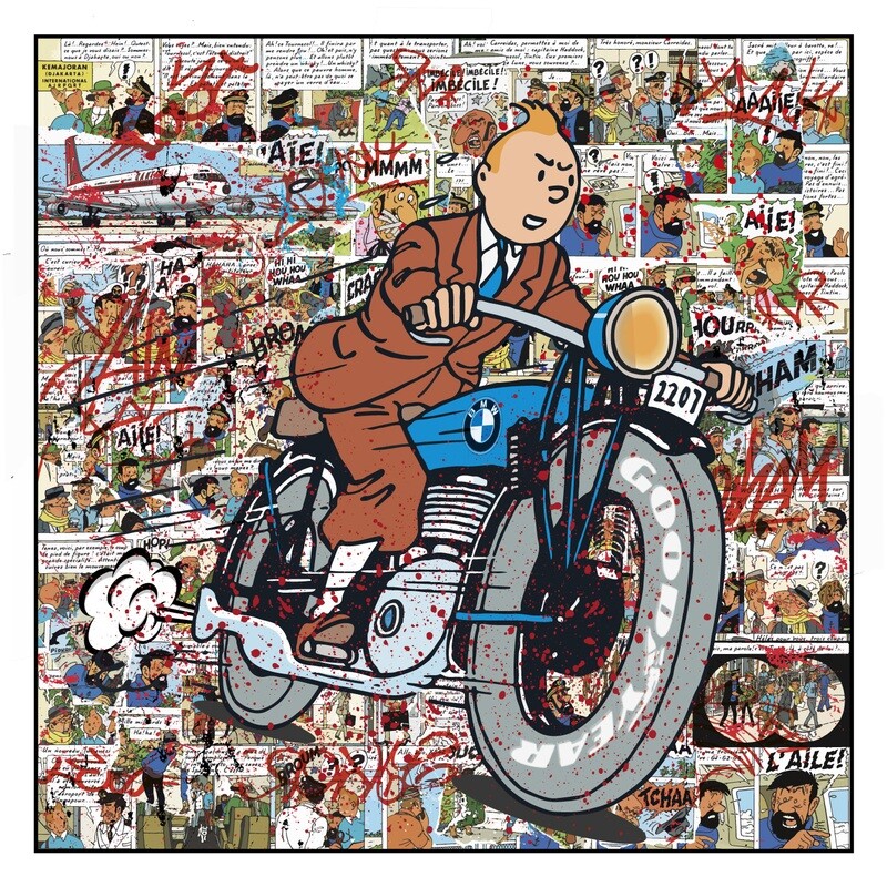 Original Kobalt "TinTin Tim und Struppi auf Reisen" Original Kobalt "TinTin Tim und Struppi auf Reisen"