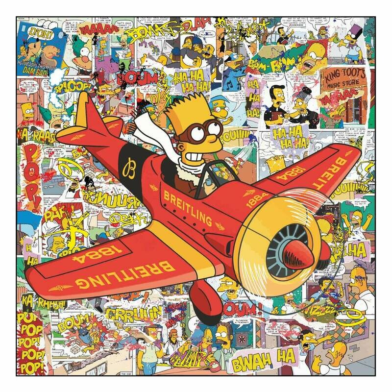 Original Kobalt "Bart Simpson Breitling Flug" Original Kobalt "Bart Simpson Breitling Flug"