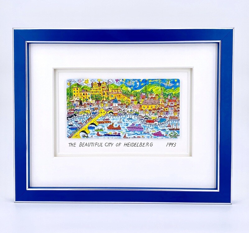 Original James Rizzi "The beautiful city of Heidelberg" gerahmt mit Museumsglas Original James Rizzi "The beautiful city of Heidelberg" gerahmt mit Museumsglas