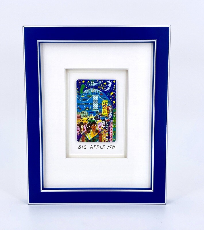 Original James Rizzi "Big Apple" gerahmt mit Museumsglas Original James Rizzi "Big Apple" gerahmt mit Museumsglas