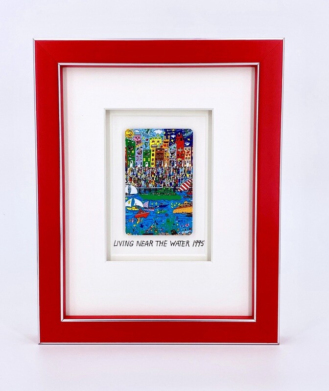Original James Rizzi "Living near the water" gerahmt mit Museumsglas Original James Rizzi "Living near the water" gerahmt mit Museumsglas