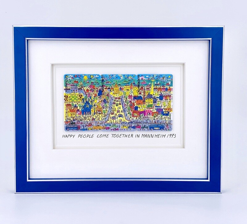 Original James Rizzi "Happy people come together in Mannheim" Original James Rizzi "Happy people come together in Mannheim"