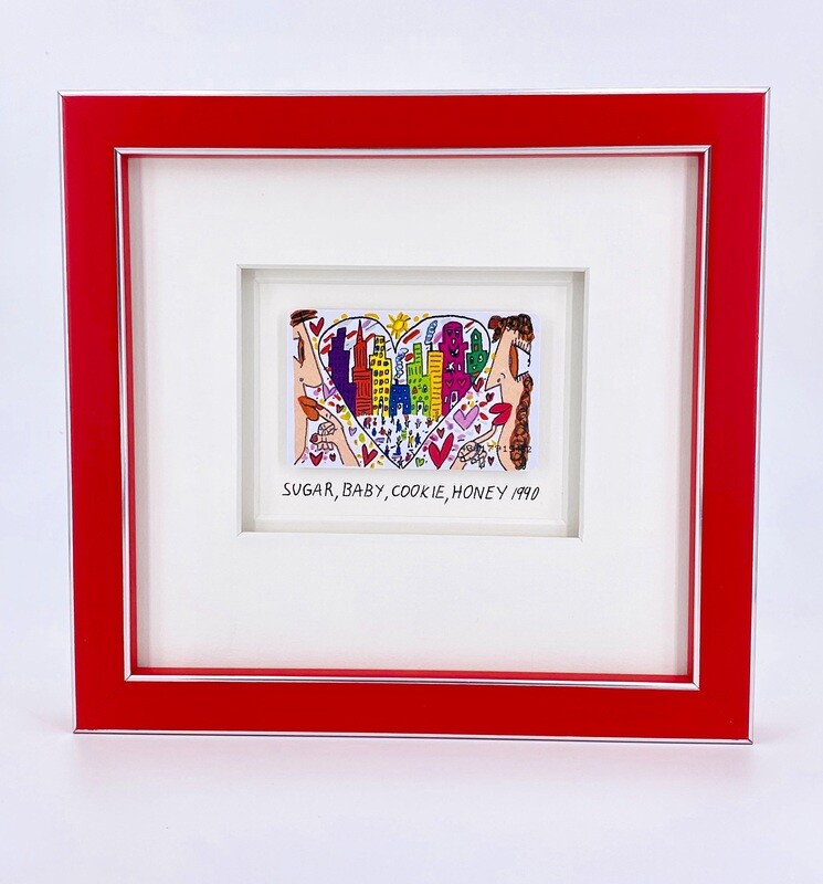 Original James Rizzi " Sugar, Baby, Cookie, Honey" gerahmt mit Museumsglas Original James Rizzi " Sugar, Baby, Cookie, Honey" gerahmt mit Museumsglas
