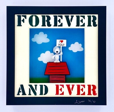 Andreas Lichter  Forever and ever  Snoopy gerahmt