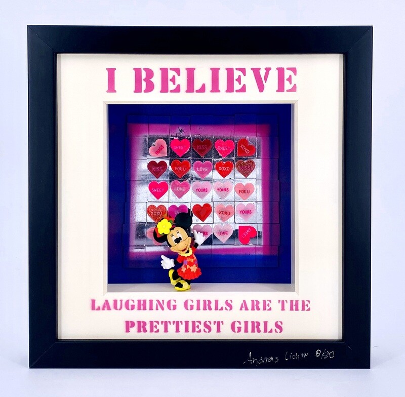 Andreas Lichter "I Believe laughing Girls" gerahmt Andreas Lichter "I Believe laughing Girls" gerahmt