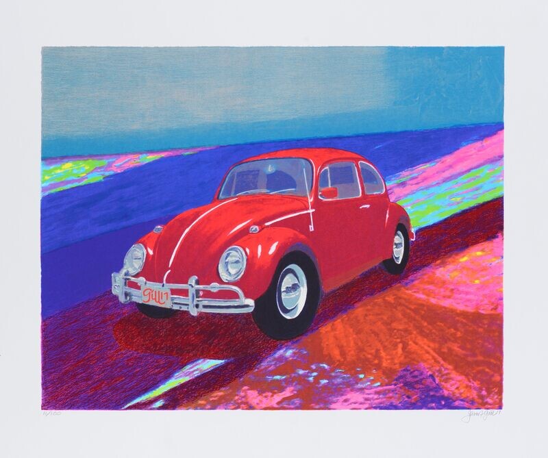 Original Grafik James Francis Gill Rainbow Bug Original Grafik James Francis Gill Rainbow Bug