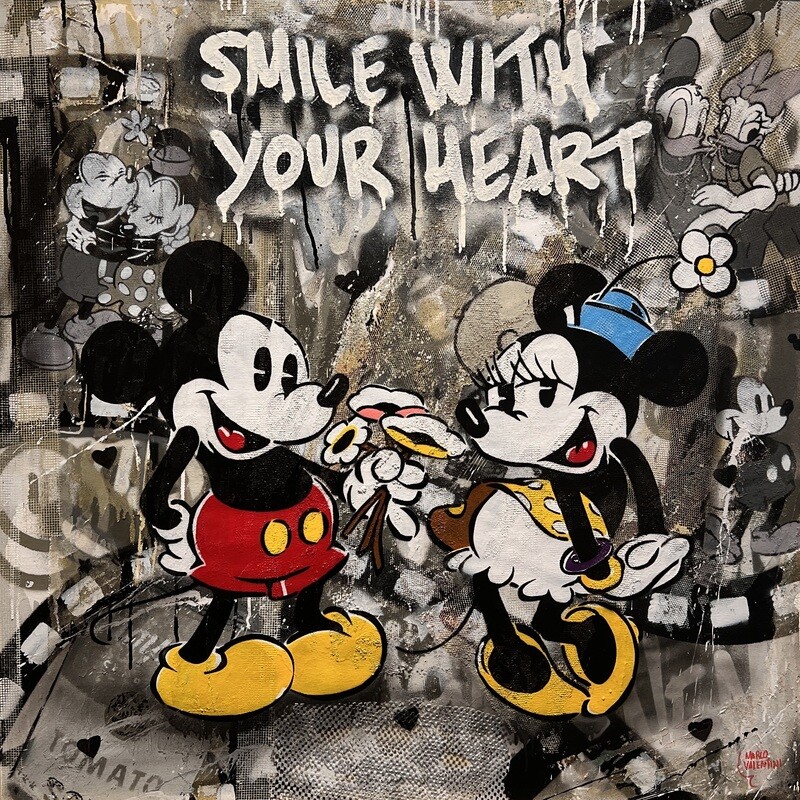 Marco Valentini “Mickey und Minnie "Smile with your heart“