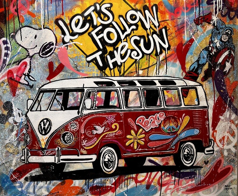 Marco Valentini “VW Hippie Bus red“