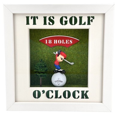 Andreas Lichter "It is Golf o'clock" Micky gerahmt