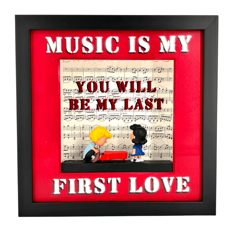 Andreas Lichter - Music is my first love - Lucy und Schroeder gerahmt Andreas Lichter - Music is my first love - Lucy und Schroeder gerahmt