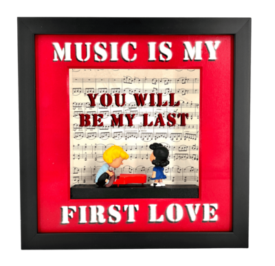 Andreas Lichter - Music is my first love - Lucy und Schroeder gerahmt Andreas Lichter - Music is my first love - Lucy und Schroeder gerahmt