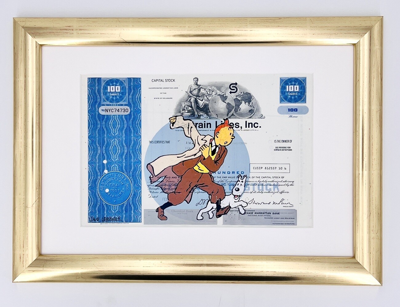 Vincent van Leeuwen "Tintin on journey track"