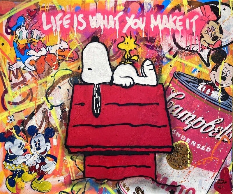 Marco Valentini “Life is what you make it“ Snoopy