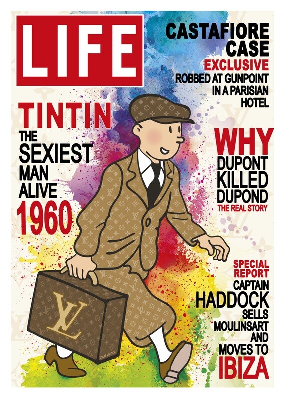 Original Kobalt "TinTin Tim LIFE Magazini" Original Kobalt "TinTin Tim LIFE Magazini"