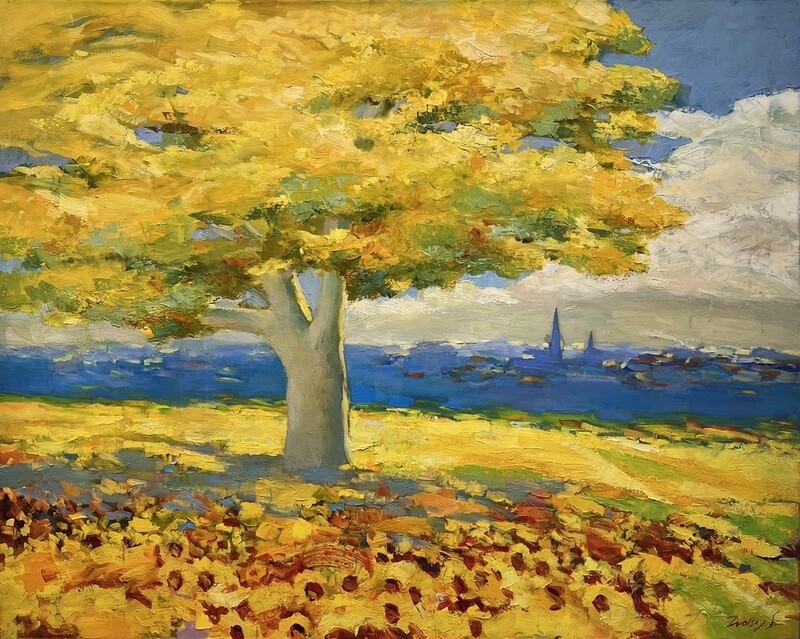 Original Gemälde Stanislav Zvolsky " Der Baum des Lebens"