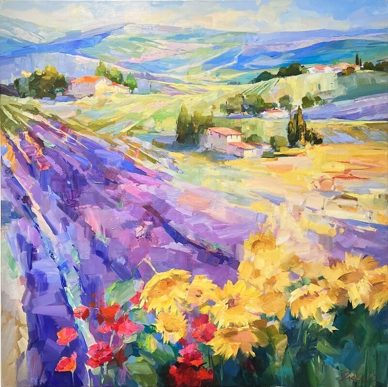 Original Gemälde Stanislav Zvolsky " Die Provence im Sommer"